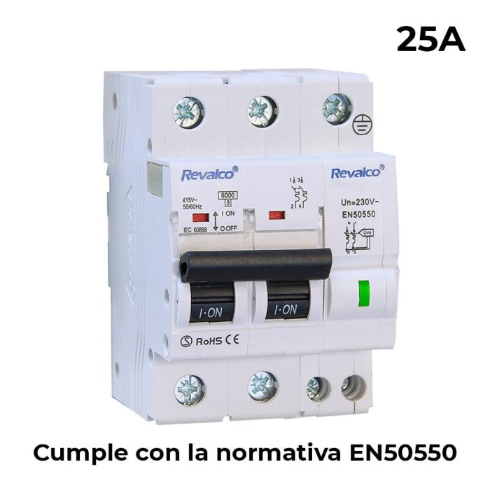 Revalco IGA 2P 25A C 10KA Protección Sobretensiones Normativa EN-50550 2 Polos 25A Blanco 0 Revalco IGA 2P 25A C 10KA Protección Sobretensiones Normativa EN-50550 2 Polos 25A Blanco 0