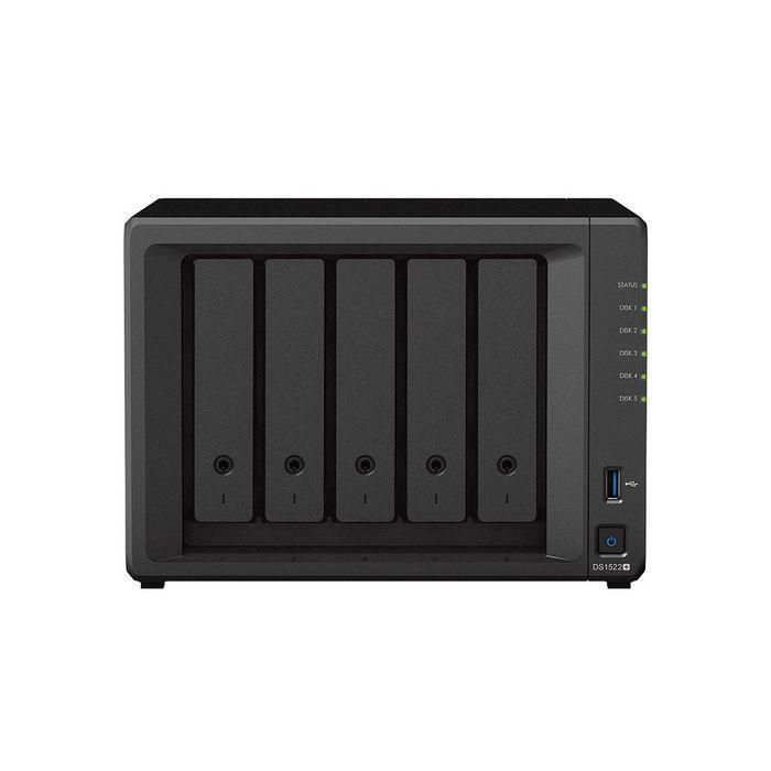 Synology DiskStation DS1522+ servidor de almacenamiento NAS Torre AMD Embedded R-Series SoC R1600 8 GB DDR4 DiskStation Manager Negro 1 Synology DiskStation DS1522+ servidor de almacenamiento NAS Torre AMD Embedded R-Series SoC R1600 8 GB DDR4 DiskStation Manager Negro 1