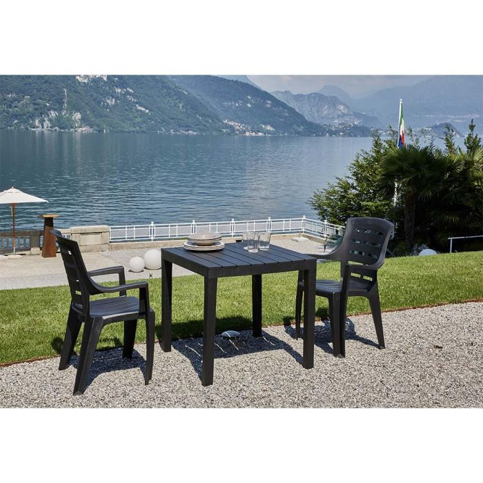 Ipae Progarden Silla Borneo Negro Resina Apilable para Uso Doméstico 1 Ipae Progarden Silla Borneo Negro Resina Apilable para Uso Doméstico 1