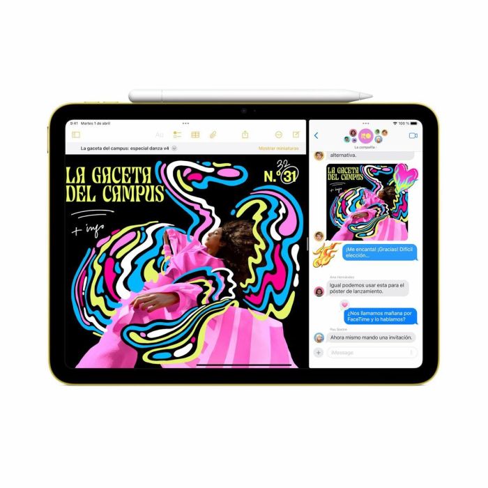 Apple iPad A16 128 GB Wifi Amarillo 6