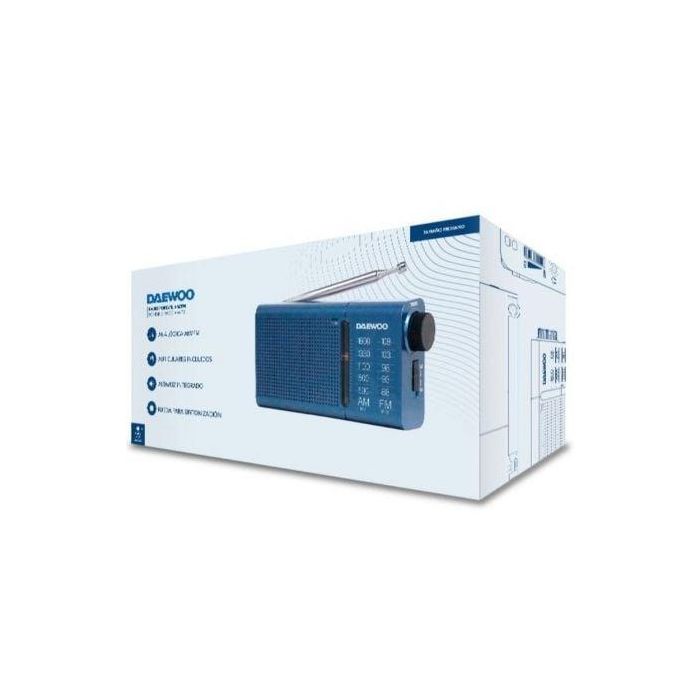 Radio Portátil Daewoo DW1036/ a Pilas/ Azul 1 Radio Portátil Daewoo DW1036/ a Pilas/ Azul 1