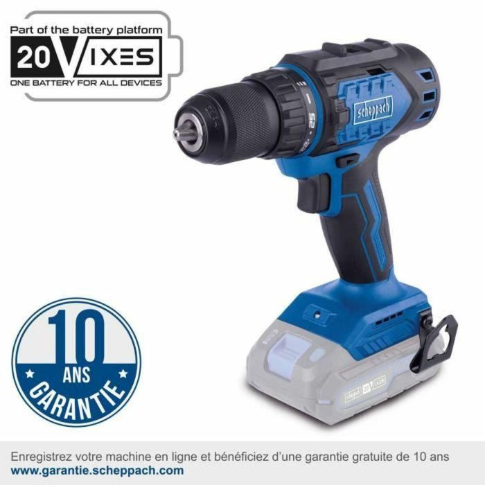 Scheppach BC-DD60-X Taladro Destornillador Inalámbrico 20V IXES - 60 Nm Par - Portabrocas 13mm (Sin Batería/Cargador) 5 Scheppach BC-DD60-X Taladro Destornillador Inalámbrico 20V IXES - 60 Nm Par - Portabrocas 13mm (Sin Batería/Cargador) 5