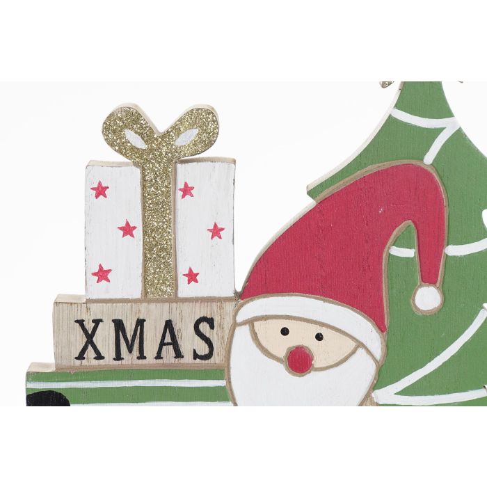DKD Home Decor Adornos Decoración Navidad Tradicional MDF Verde Rojo Dorado, Set 6 Figuras Papá Noel Árbol Regalos, 2x23.5x22 cm 1 DKD Home Decor Adornos Decoración Navidad Tradicional MDF Verde Rojo Dorado, Set 6 Figuras Papá Noel Árbol Regalos, 2x23.5x22 cm 1