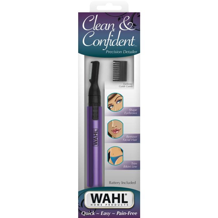 Wahl 5640-116 Recortadora Facial Higiénica Mujer Micro Finish - Batería, Portátil, Cabezal Extraíble, Ideal para Cejas, Vello Facial y Bikini 3 Wahl 5640-116 Recortadora Facial Higiénica Mujer Micro Finish - Batería, Portátil, Cabezal Extraíble, Ideal para Cejas, Vello Facial y Bikini 3