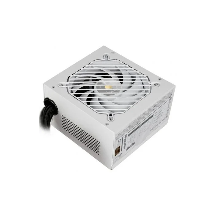 Mars Gaming Fuente de Alimentación MPB650SI/MPB650SIW 650W 80 Plus Bronze 230V EU, Ventilador 12cm Silencio Extremo AI2-RPM, Color Blanco, 7 Años de Garantía