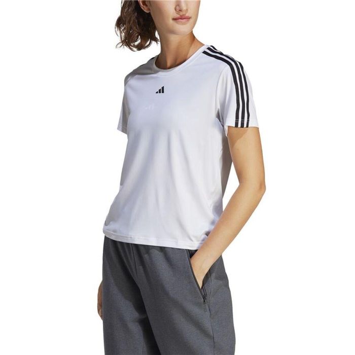 Camiseta de Manga Corta Mujer Adidas IC5040 Blanco (S) 5