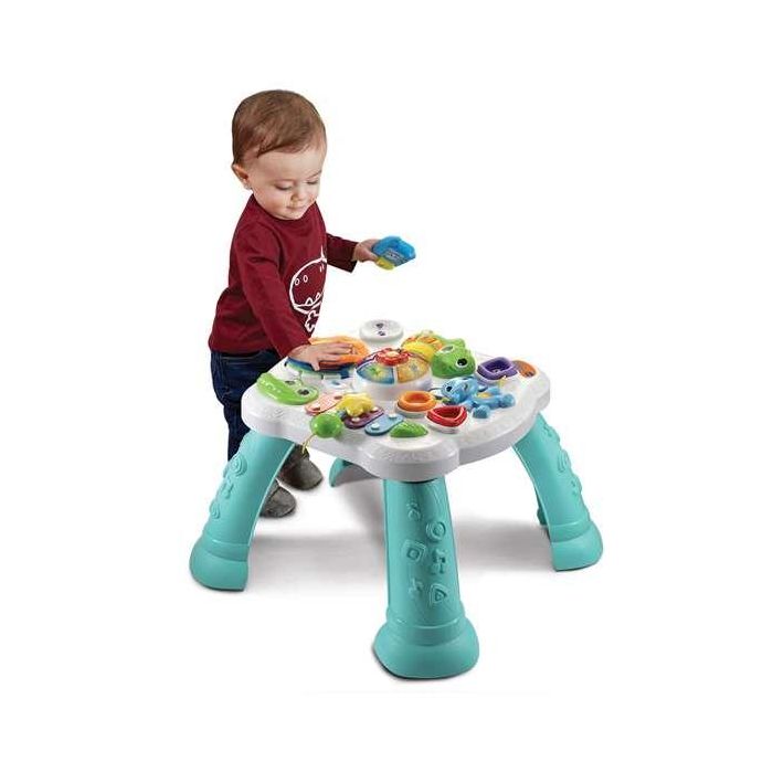 Mesita infantil de actividades sensoriales. con luces led y 6 zonas de actividades.55x12,6x40,6 cm 6