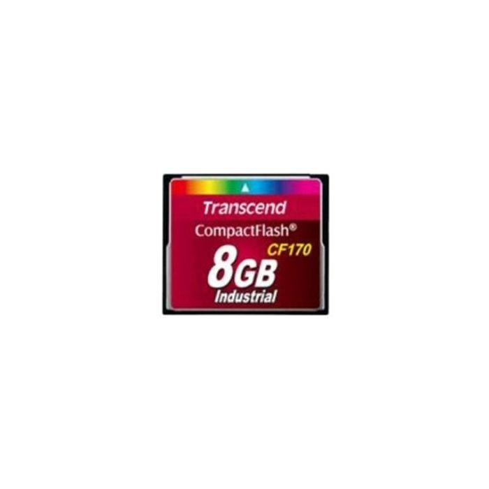 Transcend CF170 Tarjeta CompactFlash (CF) de 8GB MLC, 90MB/s Lectura, 60MB/s Escritura, Resistente a golpes y calor