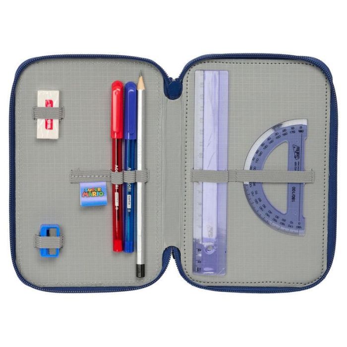 Plumier Mamma Mia Super Mario Bros triple 37pzs 3