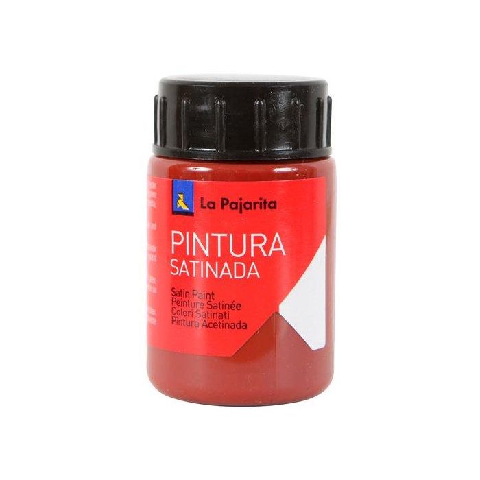 La Pajarita Témpera Escolar Satinada - Bote 35 mL Rojo Óxido L-08