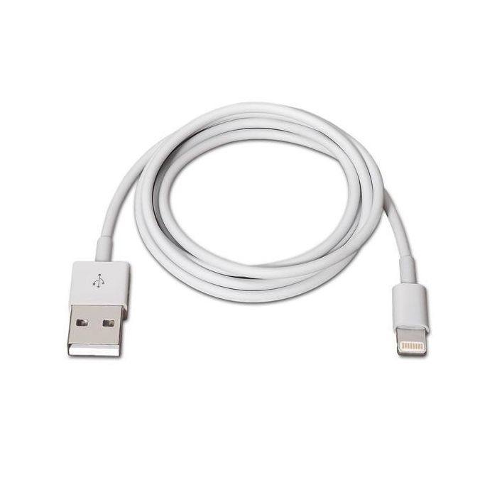 Aisens Cable Lightning A Usb 2.0 Lightning-M - Usb A-M Blanco 2,0M