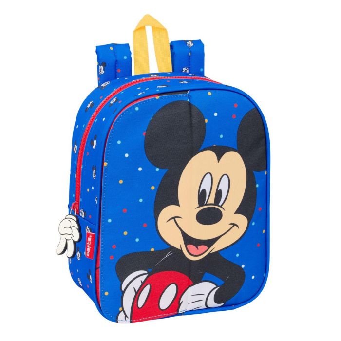 Mochila Escolar Mickey Mouse Clubhouse Good day Azul 22 x 27 x 10 cm