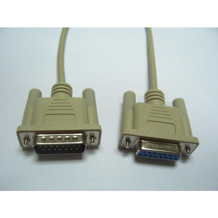 MicroConnect Cable de Extensión VGA Full HD con Tornillos, 2m para PC, Portátil, Monitor, Proyector