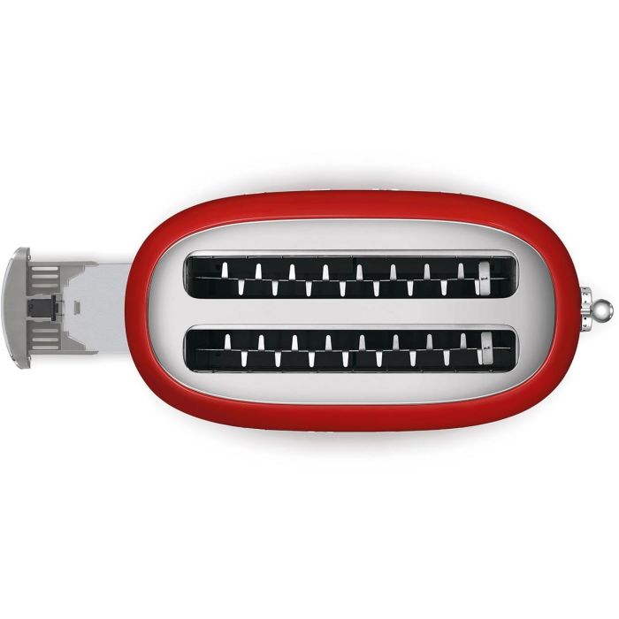 SMEG TSF02RDEU Tostadora 4 Rebanadas Roja 1500W de Acero - Función Recalentar y Descongelar 5