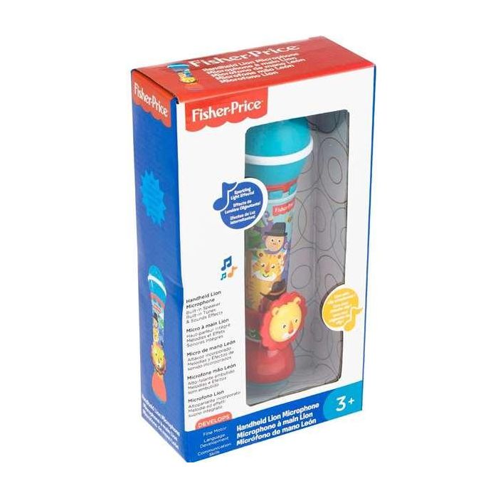 Fisher Price Micrófono de Mano Graba y Reproduce Voz Juguete Infantil