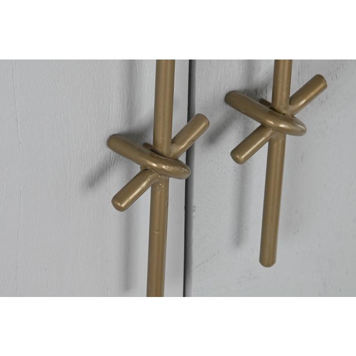 Armario Glam DKD Home Decor Blanco Dorado 45 x 110 x 85 cm 2 Armario Glam DKD Home Decor Blanco Dorado 45 x 110 x 85 cm 2