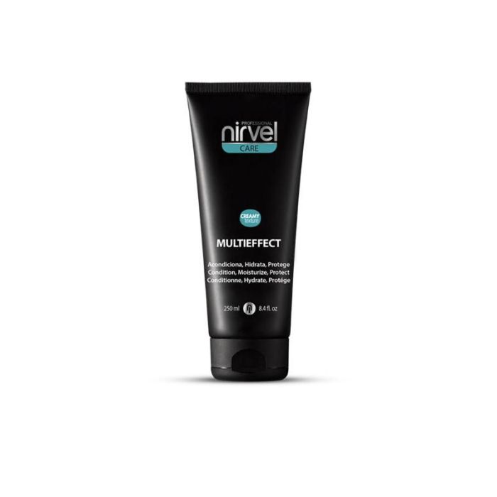 Nirvel Multieffect 250 mL - Acondicionador sin Aclarado, Mascarilla Ultra Nutritiva y Emulsión Protectora para Cabello Reparado e Hidratado