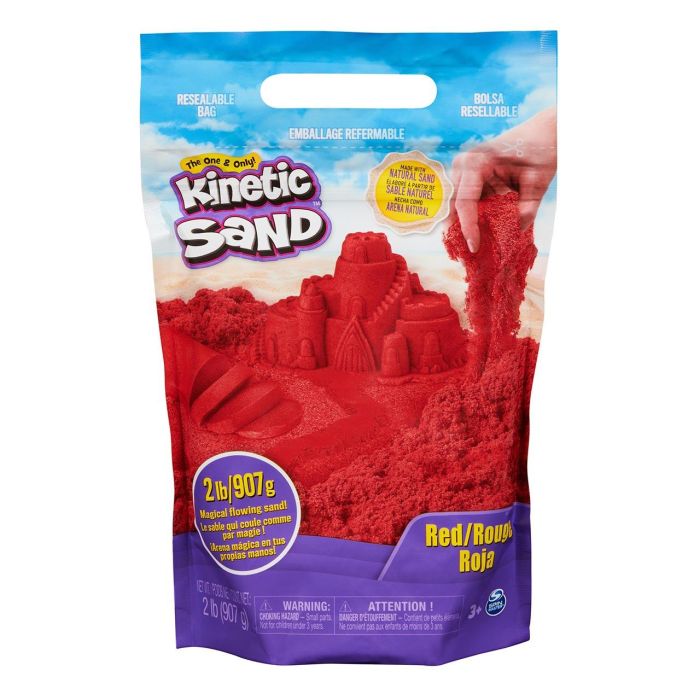 Kinetic Sand Bolsa Arena Roja Neon 6070101 Spin Master