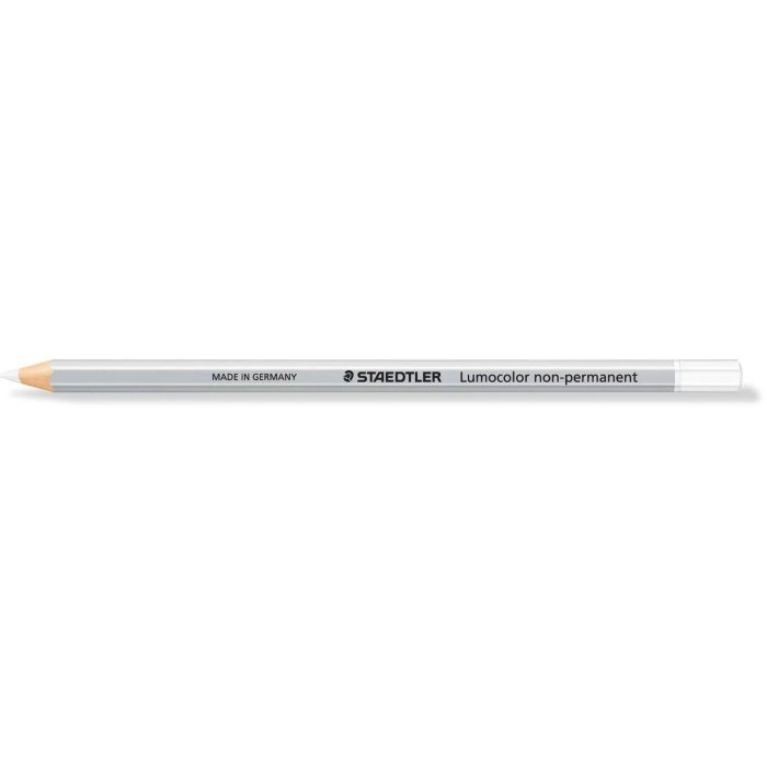 Staedtler Lápiz Lumocolor Omnichrom Blanco Soluble Agua Ecológico Certificado PEFC para Superficies Lisas