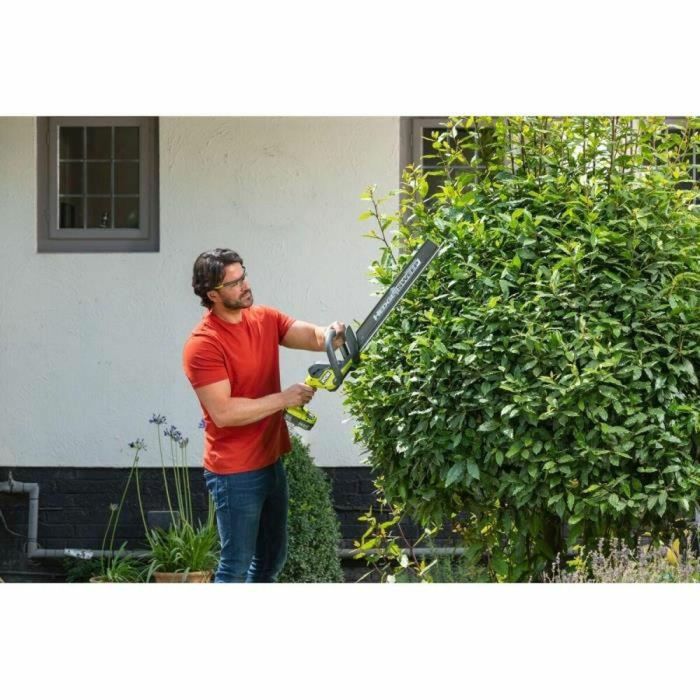 Ryobi Cortasetos RYO4892210203267 Diseño en Línea Cuchillas 50 cm Distancia 24 mm 1 Batería 18V 2.0Ah Cargador 1.5A