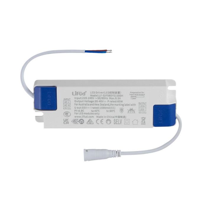 Panel LED 60W 6000Lm 6000ºK 60x60x3Cm 40.000H Driver Lifud [HO-LPT-6060-LI-CW] 1