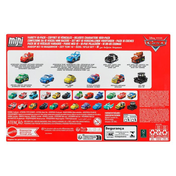 Mattel Pack 10 Coches Surtidos Mini Racers Cars JBH06 6 Mattel Pack 10 Coches Surtidos Mini Racers Cars JBH06 6