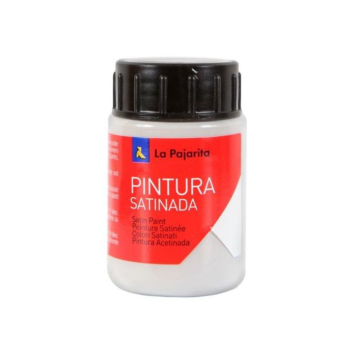 La Pajarita Témpera Escolar Satinada Gris, Bote 35 mL - Ideal para manualidades y proyectos infantiles