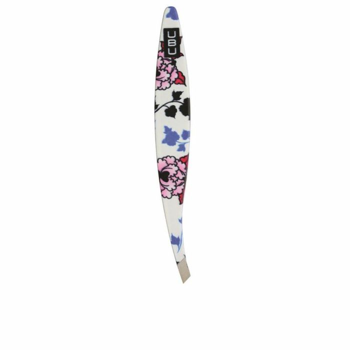 Ubu Pinza de Depilar PLUCKANLE Slant Tip Punta Angular, Acero Inoxidable, Alta Precisión para Vellos Finos - 1 Unidad