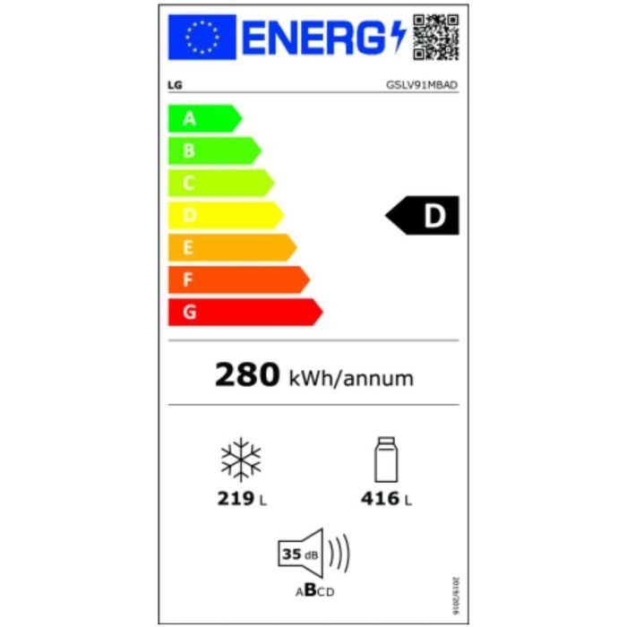 Frigorífico americano LG GSLV91MBAD Acero (179 x 91 cm) 1