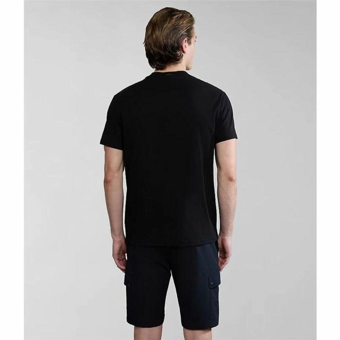 Camiseta de Manga Corta Hombre Napapijri S-Bollo Negro 3 Camiseta de Manga Corta Hombre Napapijri S-Bollo Negro 3