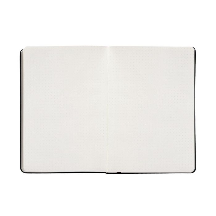 Cuaderno Con Gomilla Antartik Notes Tapa Dura A4 Hojas Puntos Negro 100 Hojas 80 gr Fsc 7