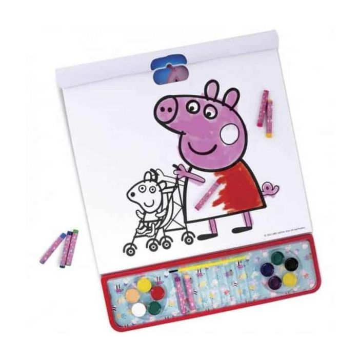 Libro de pegatinas para pintar giga block peppa pig 4 en 1 1