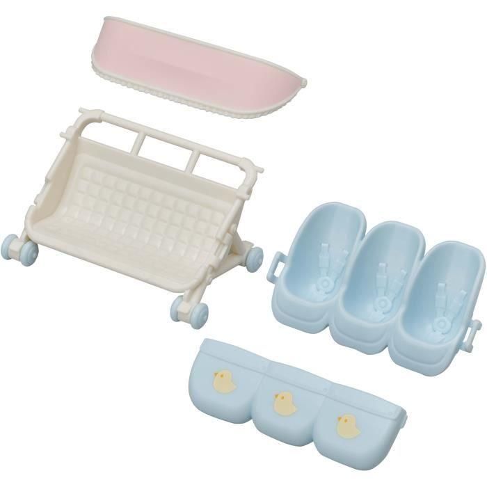 FAMILIAS SYLVANIAN El cochecito triple para niños 2 FAMILIAS SYLVANIAN El cochecito triple para niños 2