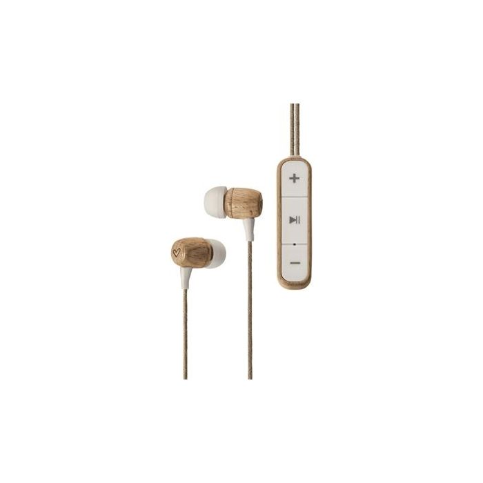 Energy sistem Auriculares Eco Beech Madera Bluetooth 5.1 Intrauditivos Micrófono USB-C Sonido Sostenible