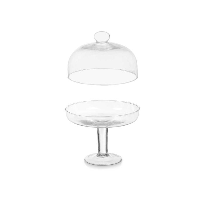 Tartera con Tapa Vivalto 24 cm, Cristal Transparente (4 Unidades) 3 Tartera con Tapa Vivalto 24 cm, Cristal Transparente (4 Unidades) 3