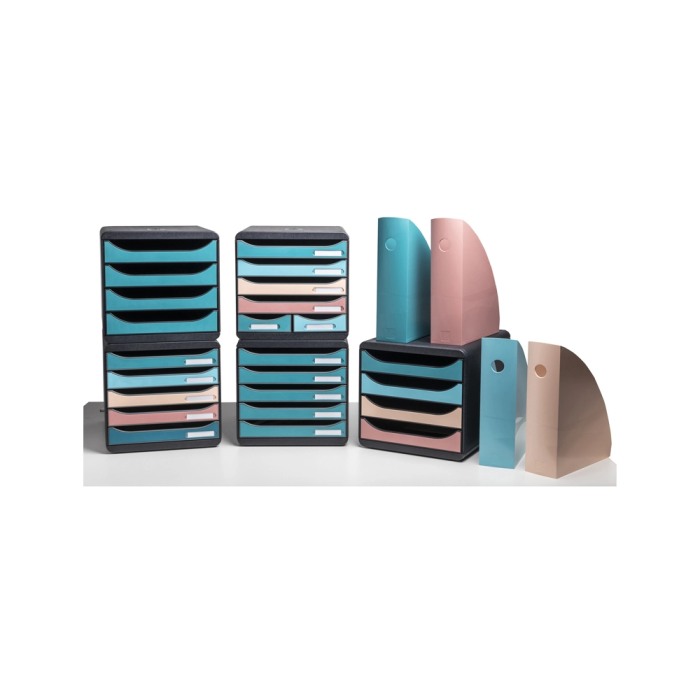 Exacompta Fichero Cajones Sobremesa Skandi DIN A4+ Polipropileno Reciclado 6 Cajones Colores Surtidos 7 Exacompta Fichero Cajones Sobremesa Skandi DIN A4+ Polipropileno Reciclado 6 Cajones Colores Surtidos 7