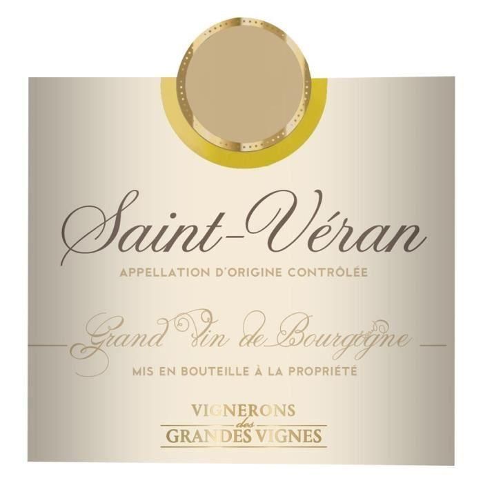 Vignerons des Grandes Vignes 2018 Saint-Véran - Vino blanco borgoña 1 Vignerons des Grandes Vignes 2018 Saint-Véran - Vino blanco borgoña 1