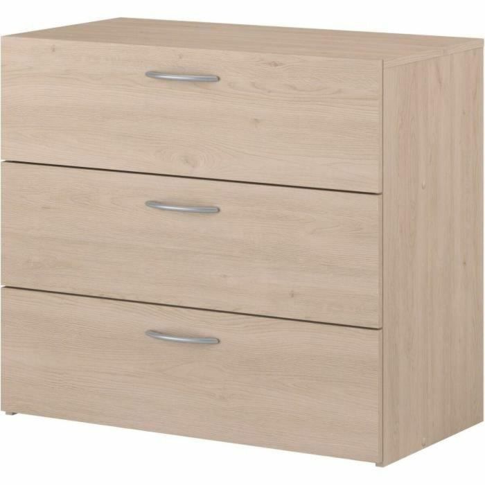 Parisot EASYLIFE7901CO3T Cómoda EASY LIFE de Roble con 3 cajones - 78,2 x 69,3 x 40,8 cm 3 Parisot EASYLIFE7901CO3T Cómoda EASY LIFE de Roble con 3 cajones - 78,2 x 69,3 x 40,8 cm 3