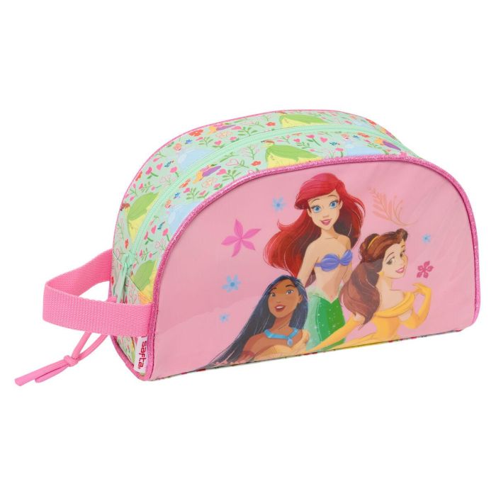 Neceser de Viaje Disney Princess Bloom Verde Rosa 26 x 16 x 9 cm