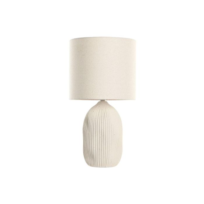 DKD Home Decor Lámpara Sobremesa Urban Cerámica y Poliéster Crudo 34 x 64 x 34 cm (Bombilla E27 Incluida) 0 DKD Home Decor Lámpara Sobremesa Urban Cerámica y Poliéster Crudo 34 x 64 x 34 cm (Bombilla E27 Incluida) 0