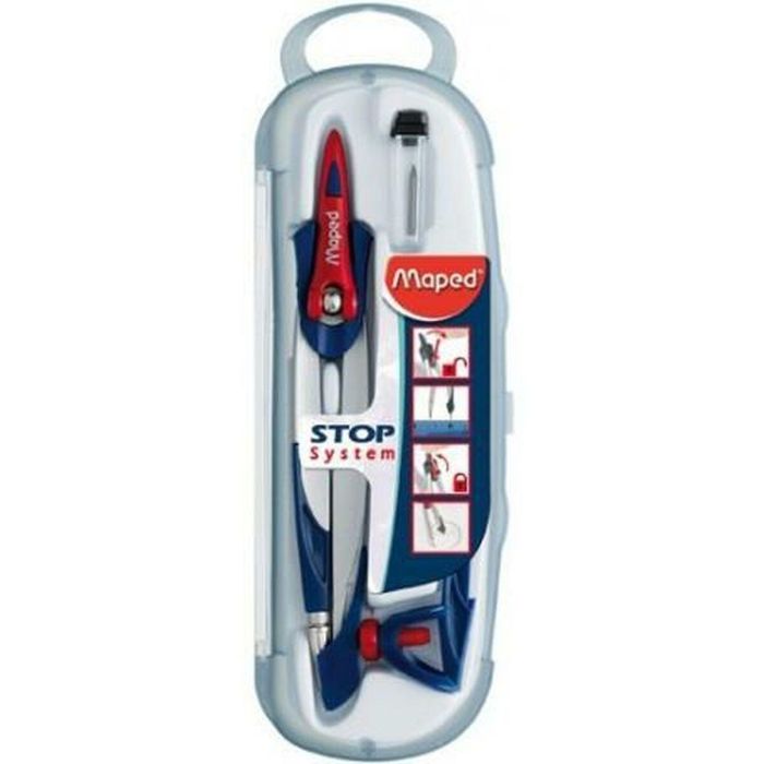 Compás Maped 3 Piezas (10 Unidades) 1 Compás Maped 3 Piezas (10 Unidades) 1