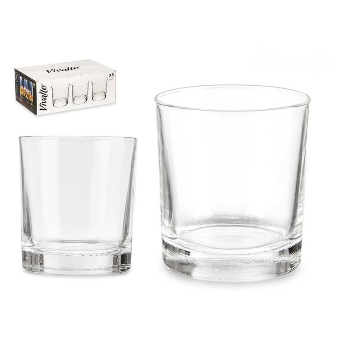 Vaso de Vidrio para Whisky 320 ml Vivalto - 8.9x9.5x8.9 cm (24 Unidades) Vaso de Vidrio para Whisky 320 ml Vivalto - 8.9x9.5x8.9 cm (24 Unidades)