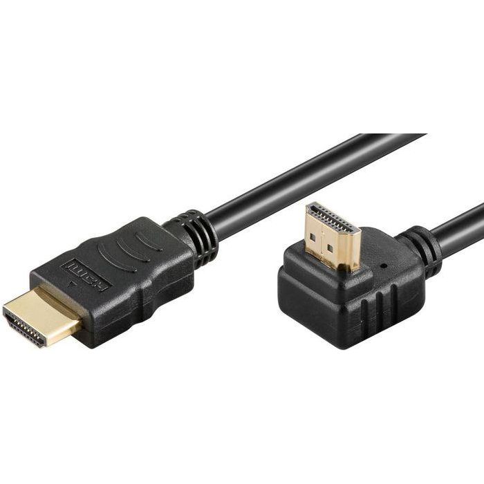MicroConnect HDMI 2.0 Cable, 90° angled, 2m MicroConnect HDMI 2.0 Cable, 90° angled, 2m
