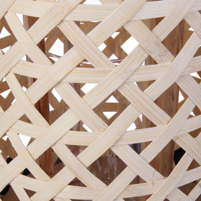 Home Deco Factory Farolillo Mirage Diámetro 21 cm Altura 38.5 cm Material Trenzado Iluminación Tenue 5