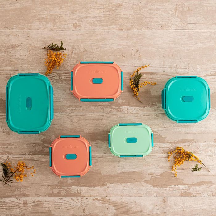 Recipiente Cuadrado Hermético Vidrio Move Box Luminarc 52 cL 4