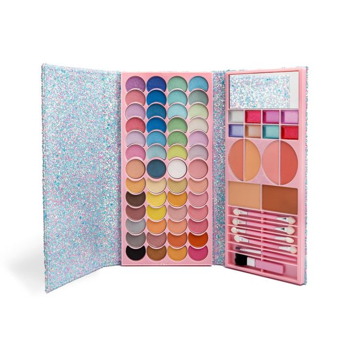 Martinelia 85440 Cartera Maquillaje Mermaid Dreams Let's Be Mermaids 52 Sombras, 8 Lip Glosses, 6 Rubores/Bronceadores, 4 Aplicadores, 2 Brochas 1