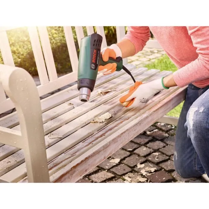 Bosch Pistola de Calor UniversalHeat 600 Decapante Multipropósito 3 Configuraciones de Temperatura Uso Estacionario Compacta Fácil de Usar 4
