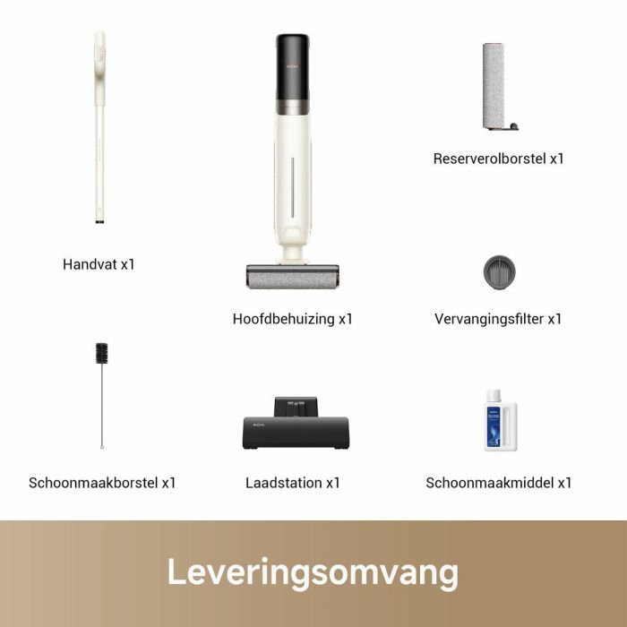 Mova Aspiradora en Seco y Húmedo K30, MOV1735114011141 - Alcance Plano 180°, Succión 18 kPa, Limpieza de Bordes, Secado con Aire Caliente 7