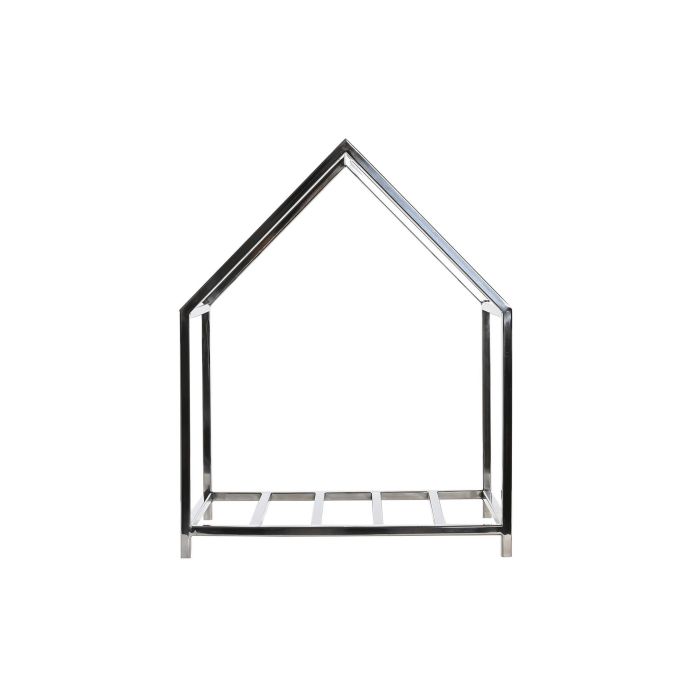 DKD Home Decor Leñera Moderno Inox Plateado 40 x 30 x 50 cm 3 DKD Home Decor Leñera Moderno Inox Plateado 40 x 30 x 50 cm 3