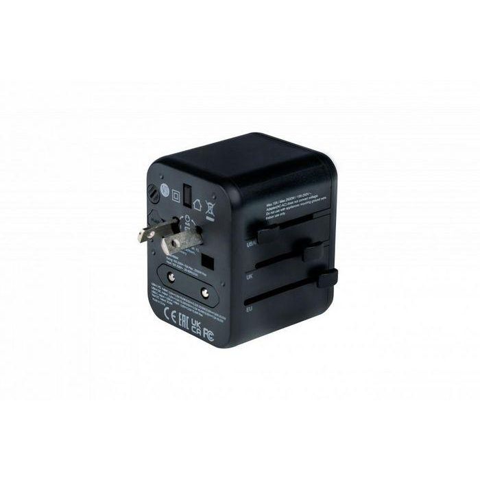 Verbatim Uta-02 Adaptador Universal De Viaje Con 1 Puerto Usb-C - 1 Puerto Usb-A 2
